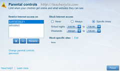 restrict internet access page