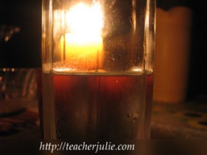 Earth Hour dinner by candlelight