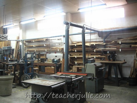 Faith Academy carpentry room