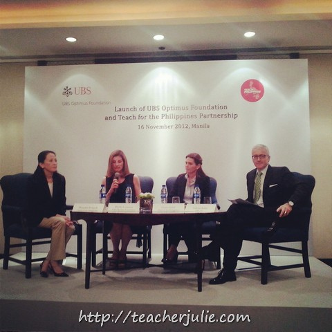 Teach for the Philippines and UBS Optimus Foundation presscon