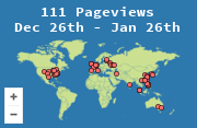 Locations of visitors to this page